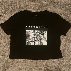 Black Dazy Crop Top small